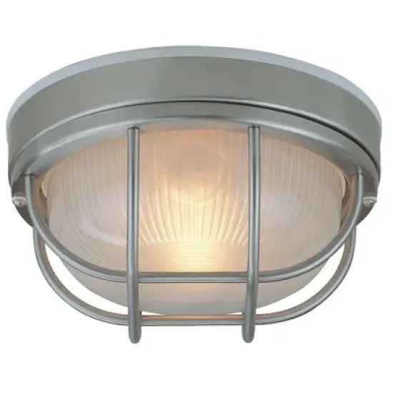 Craftmade Lighting Economy 1 - Light Flush Mount in  Stainless Steel image {1}