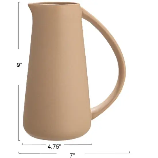 Storied Home Modern Stoneware Pitcher image {2}