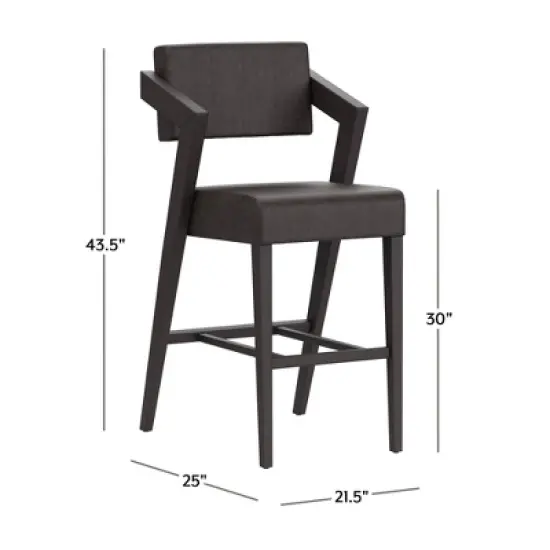 Snyder Stationary Barstool Black - Hillsdale Furniture image {2}