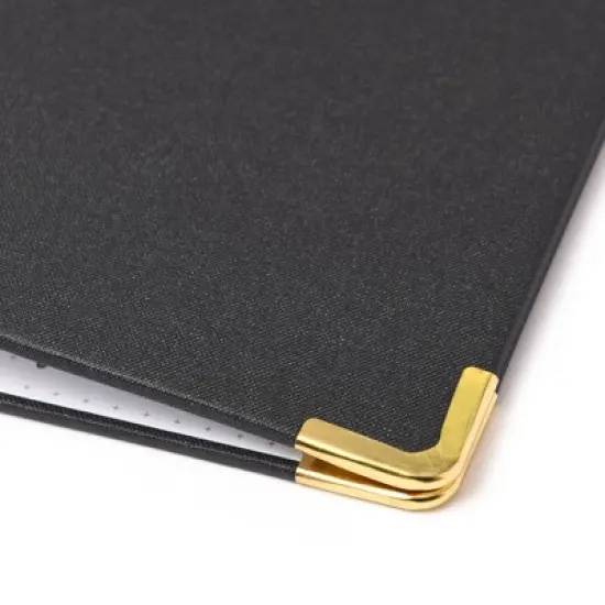 1.5" Signature Round Ring Binder Bookcloth Onyx - russell+hazel image {2}