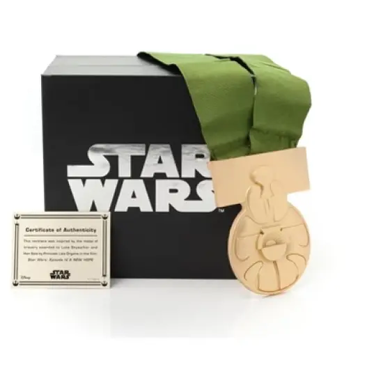 SalesOne LLC Star Wars Medal of Yavin Gold Plated 1:1 Scale Licensed Prop Replica image {3}