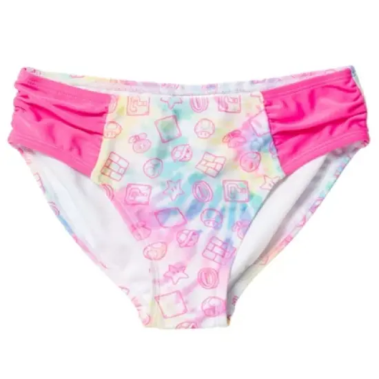 SUPER MARIO Nintendo Yoshi Toad Bowser Daisy Mario Princess Peach Girls Rash Guard and Bikini Bottom Little Kid to Big Kid image {5}