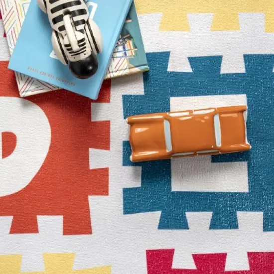 nuLOOM Peri Machine Washable Kids Alphabet Nursery or Playroom Area Rug image {6}