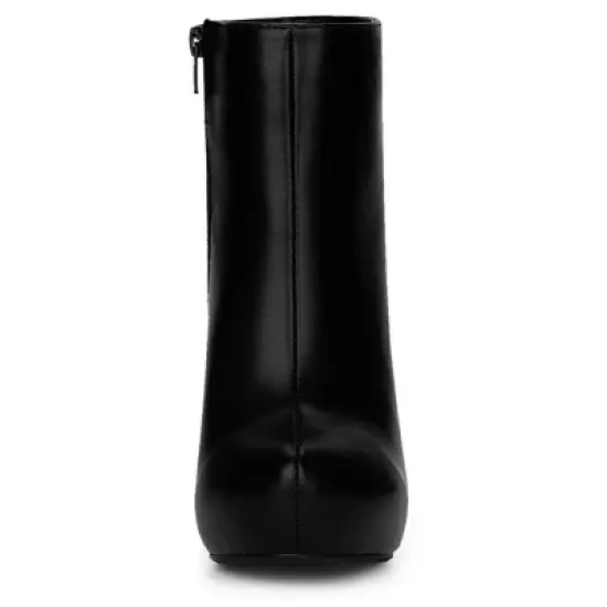 Allegra K Women's Platform Chunky Heel Ankle Boots image {2}