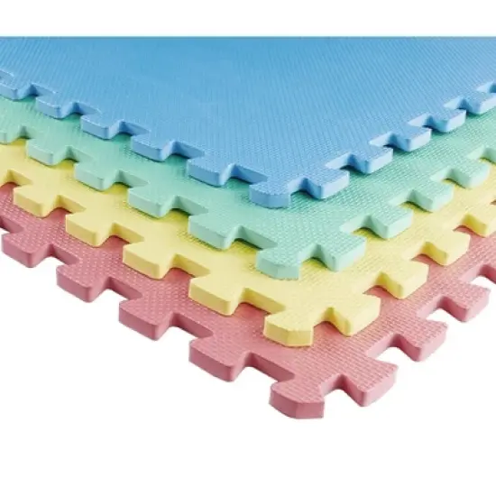 Home Mart Goods EVA Foam Interlocking Puzzle Play Mat - 10 Piece Set image {1}