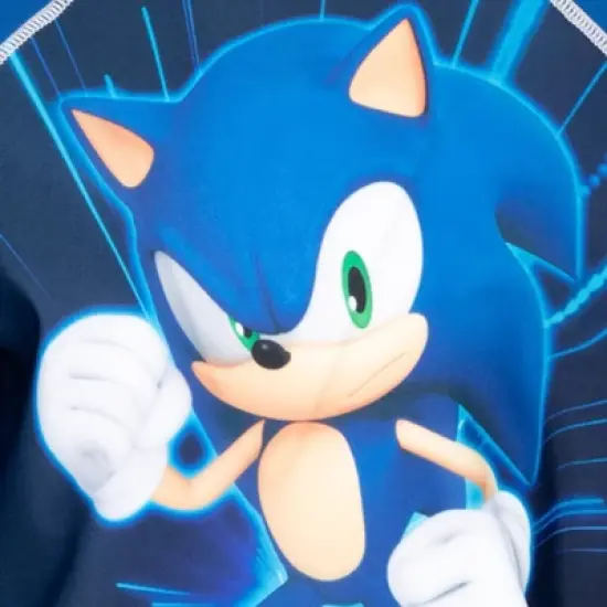 SEGA Sonic the Hedgehog Rash Guard Swim Shirt Little Kid to Big Kid  image {1}
