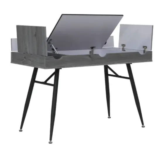 Nook Modern Office, Laptop and Writing Desk with Storage Compartments - Calico Designs image {19}