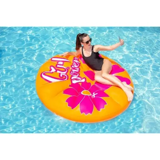 Poolmaster Girl Power Island Inflatable Swimming Pool Float image {4}