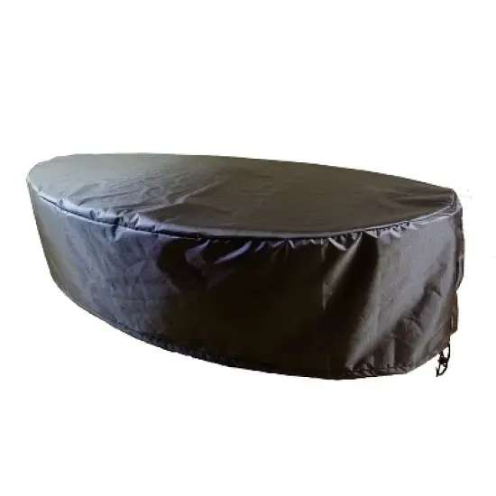 Summerset Shield Gold 2-Layer Polyester Fabric Outdoor Dining Set Cover, Charcoal Grey image {9}