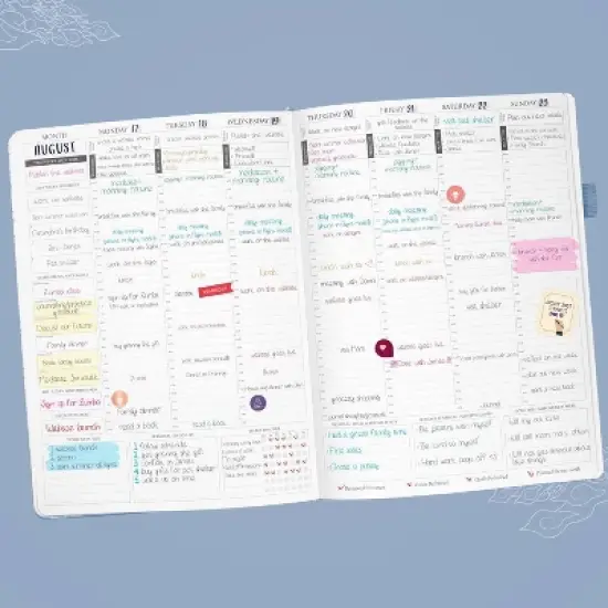Undated PRO Schedule Planner Weekly/Monthly 8.5"x11" Periwinkle - Legend Planner image {2}