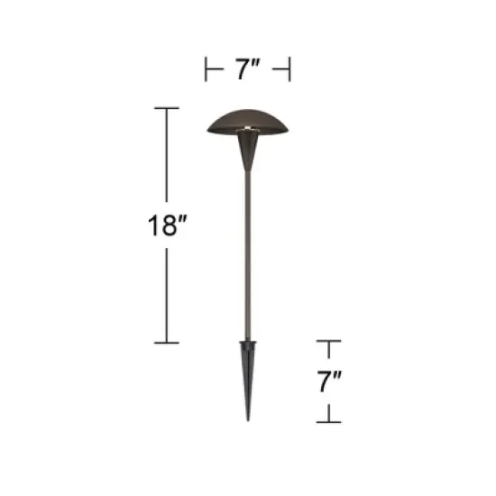John Timberland Mushroom Bronze 10-Piece Outdoor LED Landscape Lighting Set image {6}