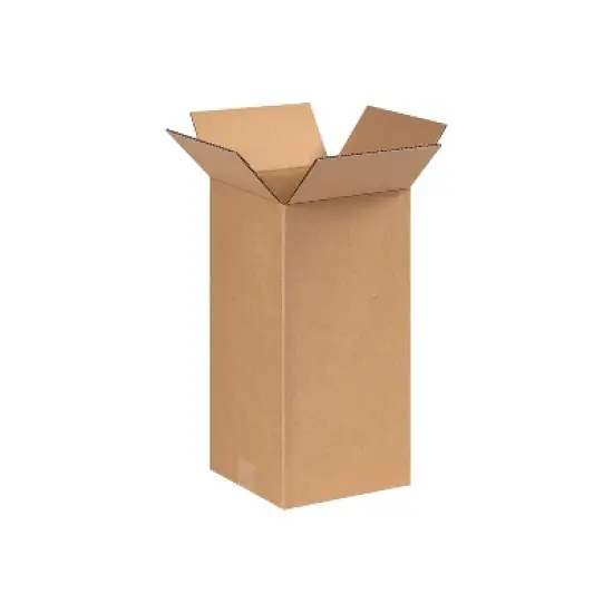 Partners Brand 6614 Brown 14" x 6" Tall Corrugated Boxes 25/Bundle image {4}