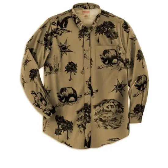 Boulder Creek by KingSize Men's Big & Tall  Long Sleeve Denim and Twill Shirt image {5}