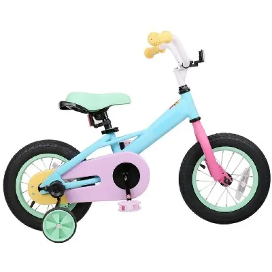 Joystar Macaroon 14 Inch Ages 3 to 5 Kids Boys Girls Toddler Balance Training Wheels Coast Brake Bike Bicycle, Pastel image {5}