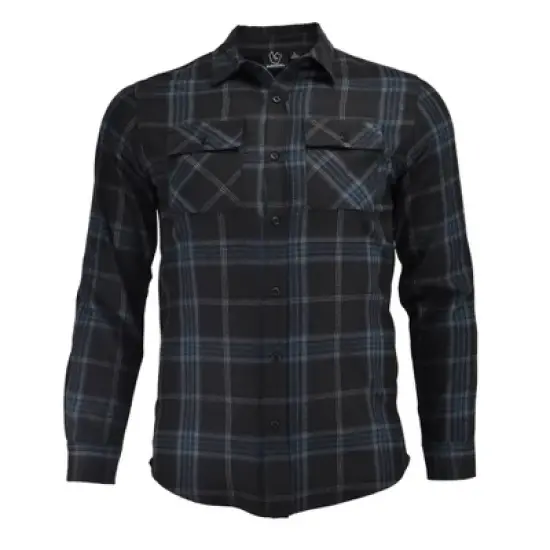 Burnside Men's Plaid Yarn Dyed Modern Fit Flannel Shirt image {4}