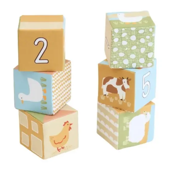 Kaplan Early Learning Farm Animal Soft Blocks - 6 Pieces image {4}