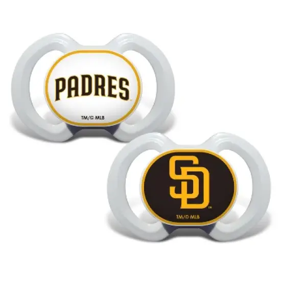 BabyFanatic Officially Licensed Unisex Pacifier 2-Pack - MLB San Diego Padres image {1}