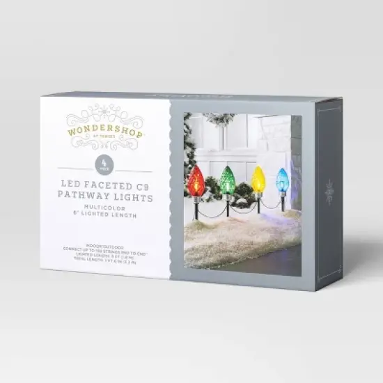 4pc LED Big Bulb Christmas Novelty Pathway - Wondershop&trade; image {5}