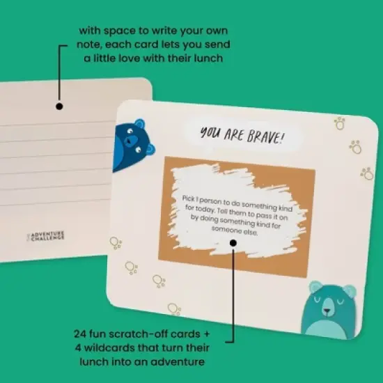 The Adventure Challenge Lunch Box Notes Board Game: Creative Thinking & Emotional Development for 1+ Players image {2}