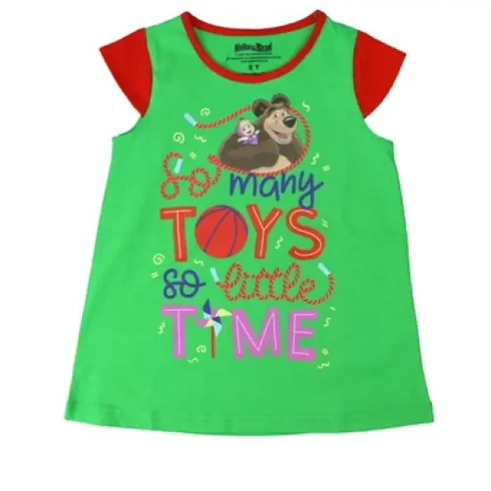Masha and The Bear Short Sleeve Playtime Dress - Toddler image {5}