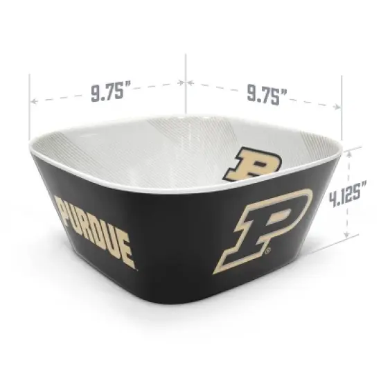 NCAA Purdue Boilermakers Serving Bowl: Melamine Rounded Square, 15 Volume image {3}