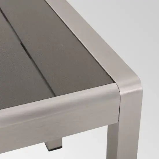 Cape Coral Aluminum Modern Dining Bench - Christopher Knight Home image {2}