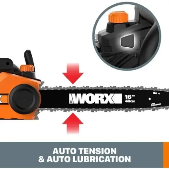 Worx WG303.1 14.5 Amp 16" Electric Chainsaw image {3}