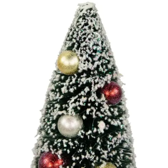 Northlight 12&rdquo; Green Frosted Sisal Pine Artificial Tree Christmas Tabletop Decor image {3}