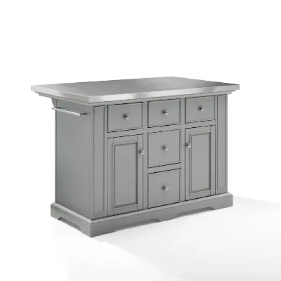 Julia Stainless Steel Top Kitchen Island - Crosley image {18}