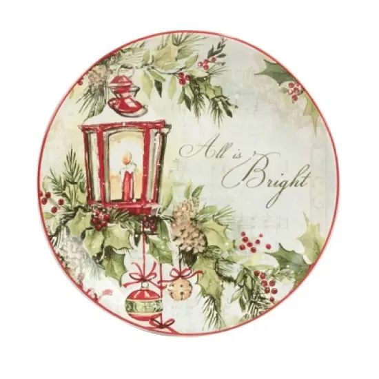 Set of 4 Silent Night Dining Dessert Plates - Certified International image {2}
