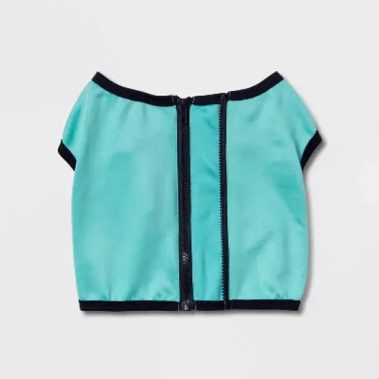 Spacer & Mesh with Zipper Centerback Cooling Dog and Cat Vest - Blue - Boots & Barkley&trade; image {1}