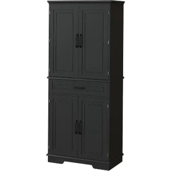 Acekool 72" Tall Kitchen Pantry Cabinet with Drawer, 6 Doors & Adjustable Shelves &ndash; Large Storage Cabinet for Dining & Living Room image {7}