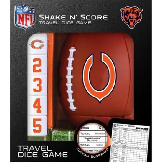 MasterPieces Officially Licsenced NFL Chicago Bears Shake N' Score Dice Game for Age 6 and Up image {1}