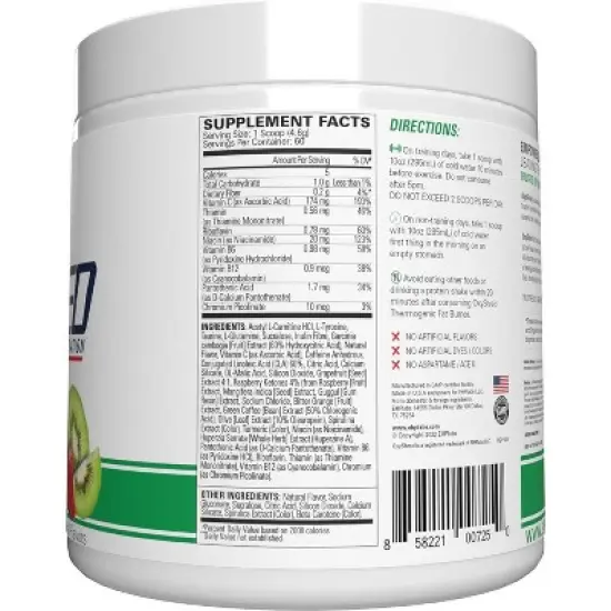 EHPlabs OxyShred Thermogenic Pre Workout & Fat Burner - Clinically Proven Preworkout Powder with Acetyl L Carnitine - Kiwi Strawberry, 60 Servings image {6}
