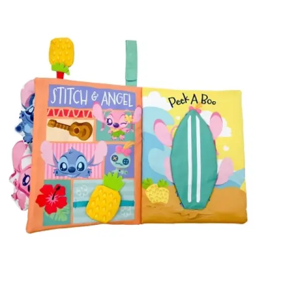 Disney Baby Stitch Deluxe Soft Book with Removable Plush Toys image {2}