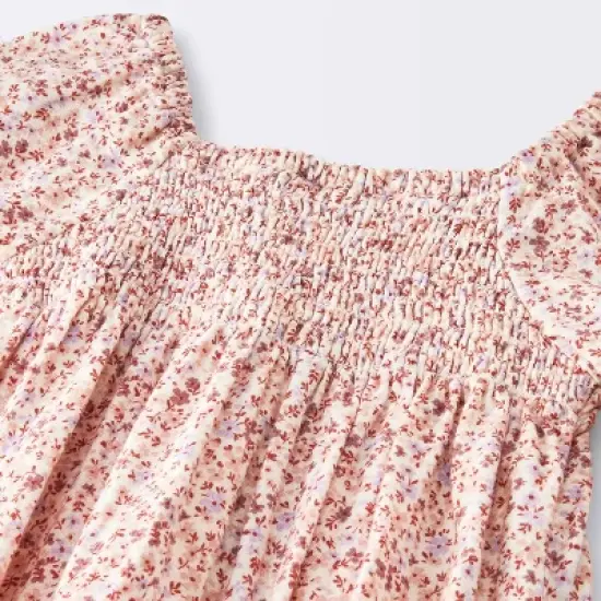 Baby Girls' Floral Smocked Romper - Cloud Island&trade; Pink image {2}