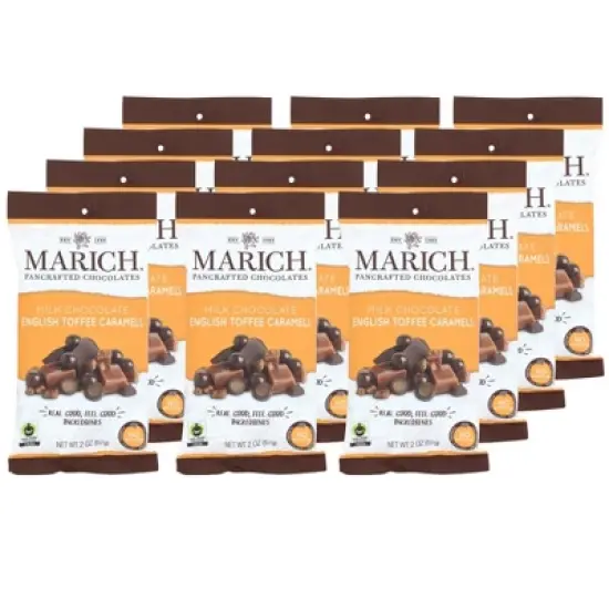 Marich Milk Chocolate English Toffee Caramels - Case of 12/2 oz image {4}