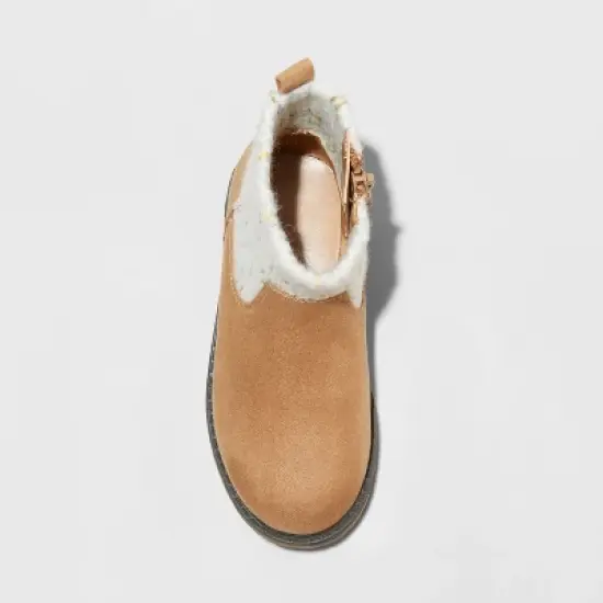 Toddler Girls' Emmaline Zipper Booties - Cat & Jack&trade; Cognac image {2}