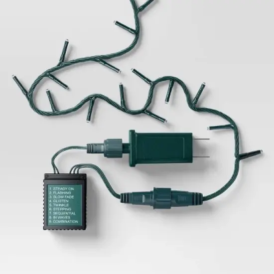 9.5' 3mm 100ct LED Micro Christmas String Lights with Green Wire - Wondershop&trade; image {3}