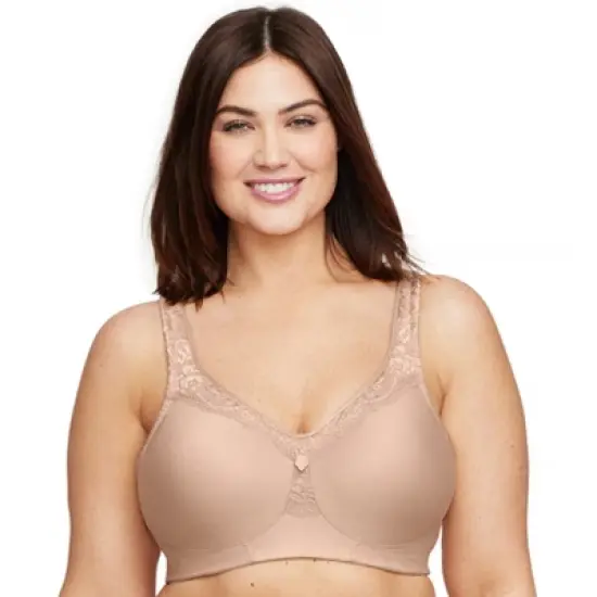 Glamorise Womens MagicLift Seamless Everyday Wirefree Bra 1007 Caf&eacute; image {5}