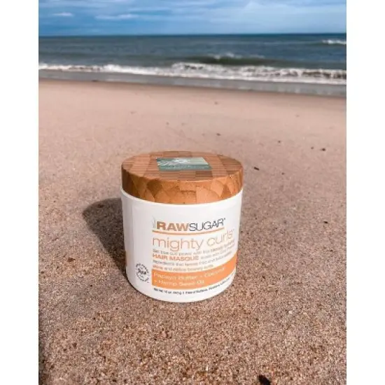 Raw Sugar Mighty Curls&nbsp;Hair Masque - Papaya Butter + Coconut Oil + Hemp Seed Oil - 12oz image {2}