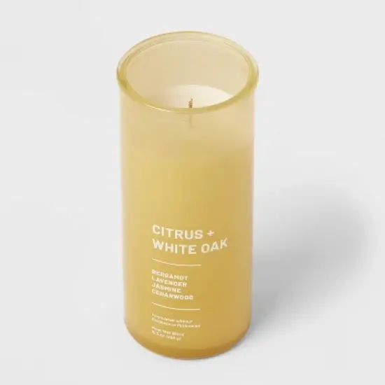 Wellness Jar Citrus and White Oak Candle Yellow - Threshold&trade; image {2}