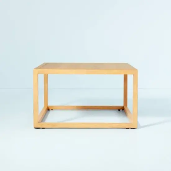 Wood Frame Square Coffee Table - Natural - Hearth & Hand&trade; with Magnolia image {2}