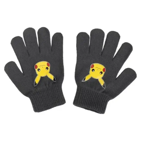 Pokemon Character Collage Youth Cuffed Beanie and Gloves Set image {3}