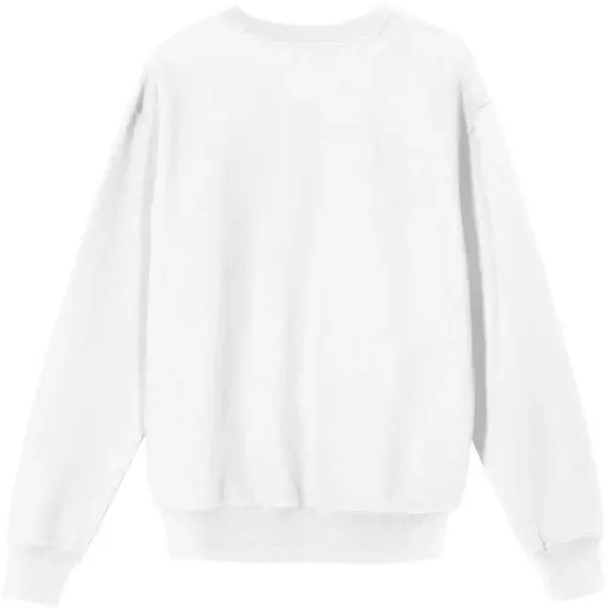Ghostface Call Me Crew Neck Long Sleeve Men's White Sweatshirt image {2}
