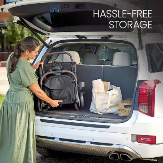 Britax Juniper Compact Stroller, Lightweight Fold-and-Go Design - Raven Black image {5}