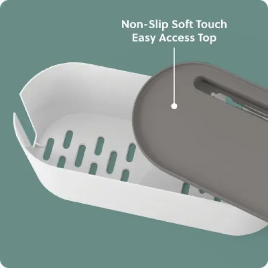 U Brands Desktop Cable Storage Box White/Charcoal image {4}