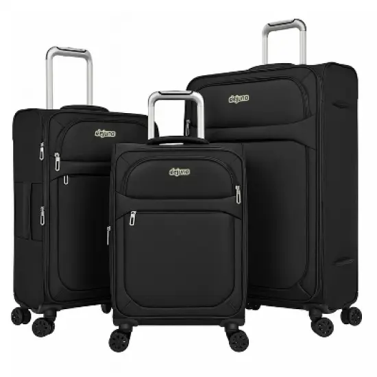 World Traveler Dejuno Cirrus 3-Piece Lightweight Expandable Spinner Luggage Set image {2}