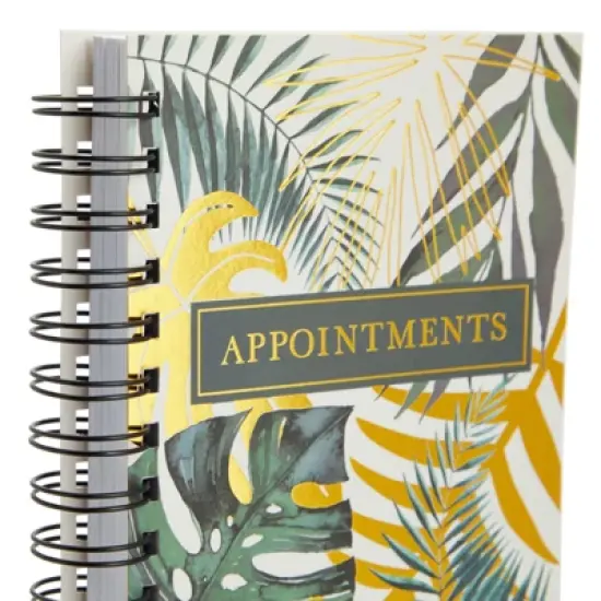 Stockroom Plus Floral Nail & Hair Stylist Salon Appointment Book, Undated Daily & Hourly Planner Organizer, 5 x 13.5 In image {4}