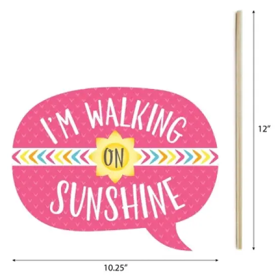 Big Dot of Happiness You are My Sunshine - Baby Shower or Birthday Party Photo Booth Props Kit - 20 Count image {4}